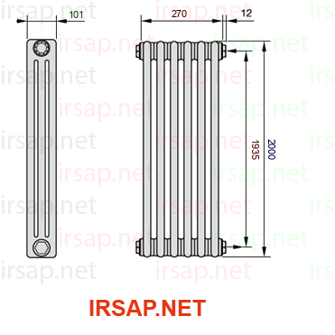 Радиатор IRSAP Tesi 32000/6 T30 CL 01